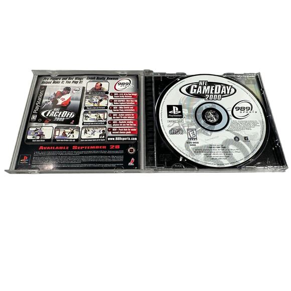 NFL GameDay 2000 (Sony PlayStation 1, 1999) Authentic, CIB, Tested - Picture 2 of 3